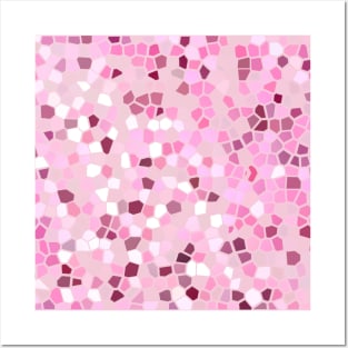 Pink Mosaic Posters and Art